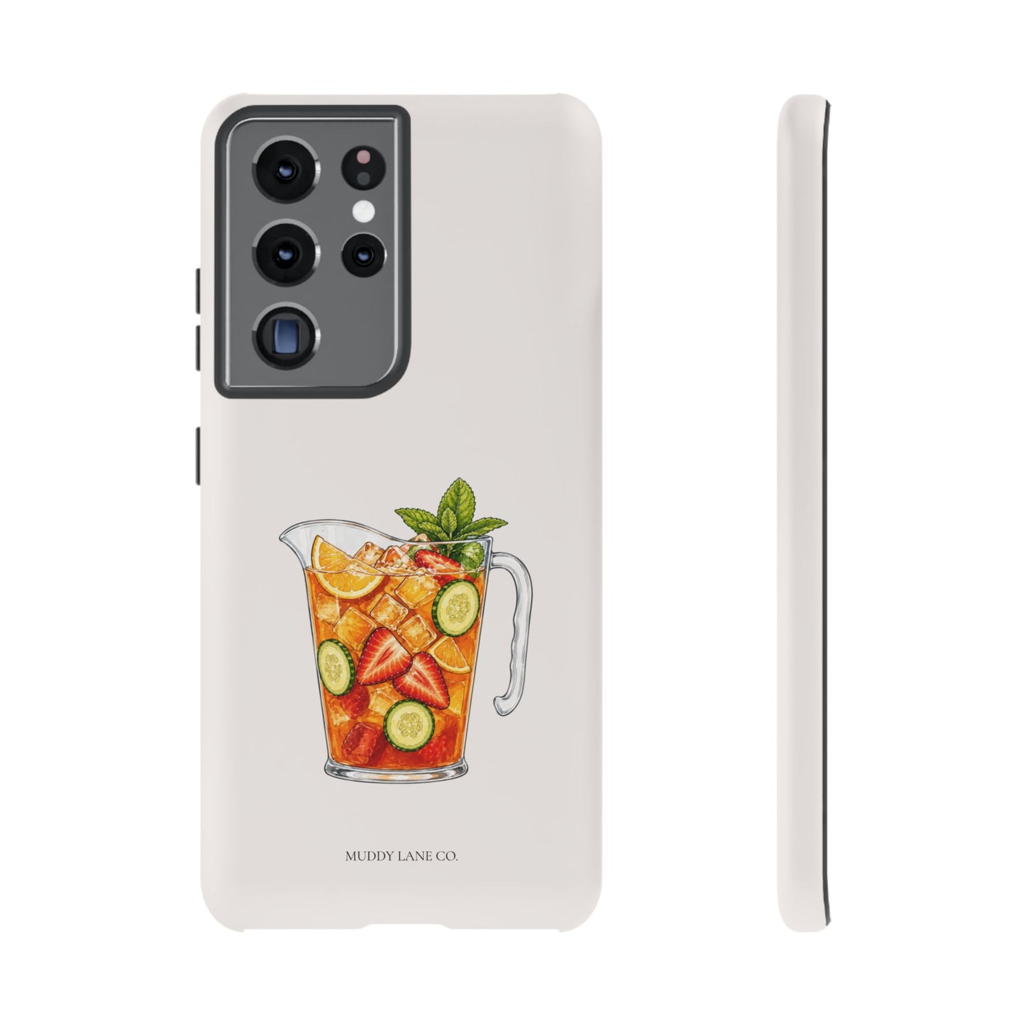 Summer Drink Jug Tough Phone Case in Warm Cream Matte