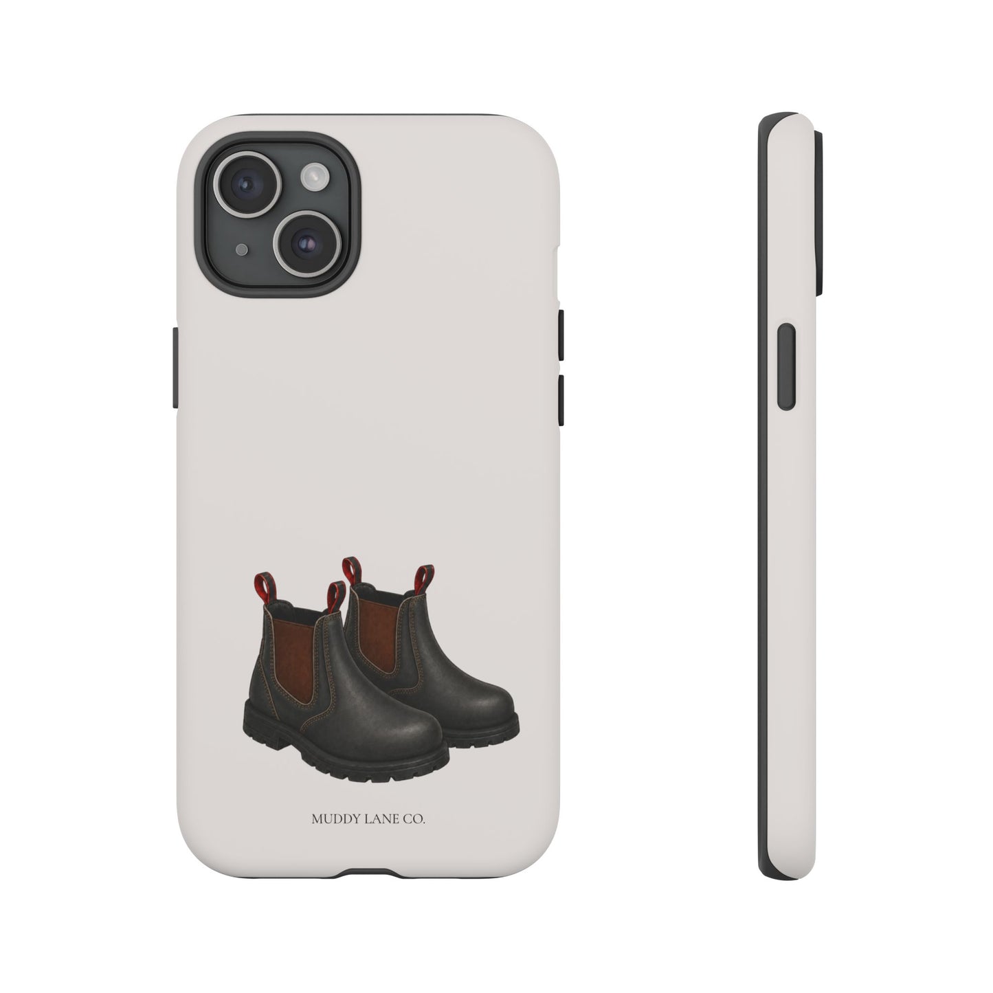 Yard Boots Tough Phone Case in Warm Cream Matte