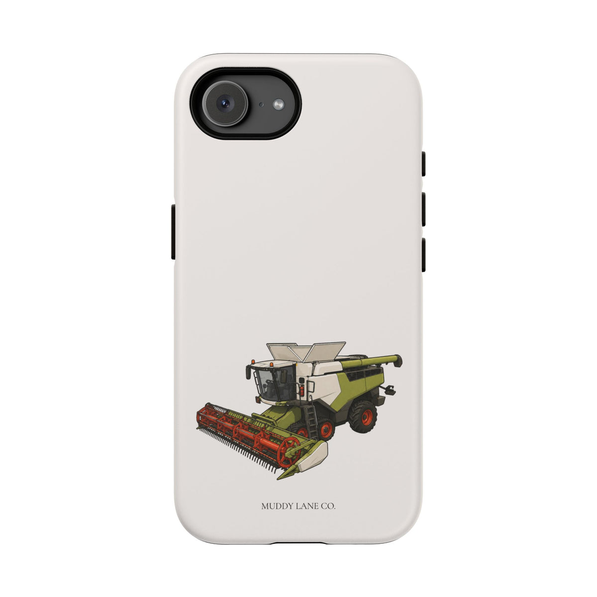 Combine Harvester Tough Phone Case in Warm Cream Matte