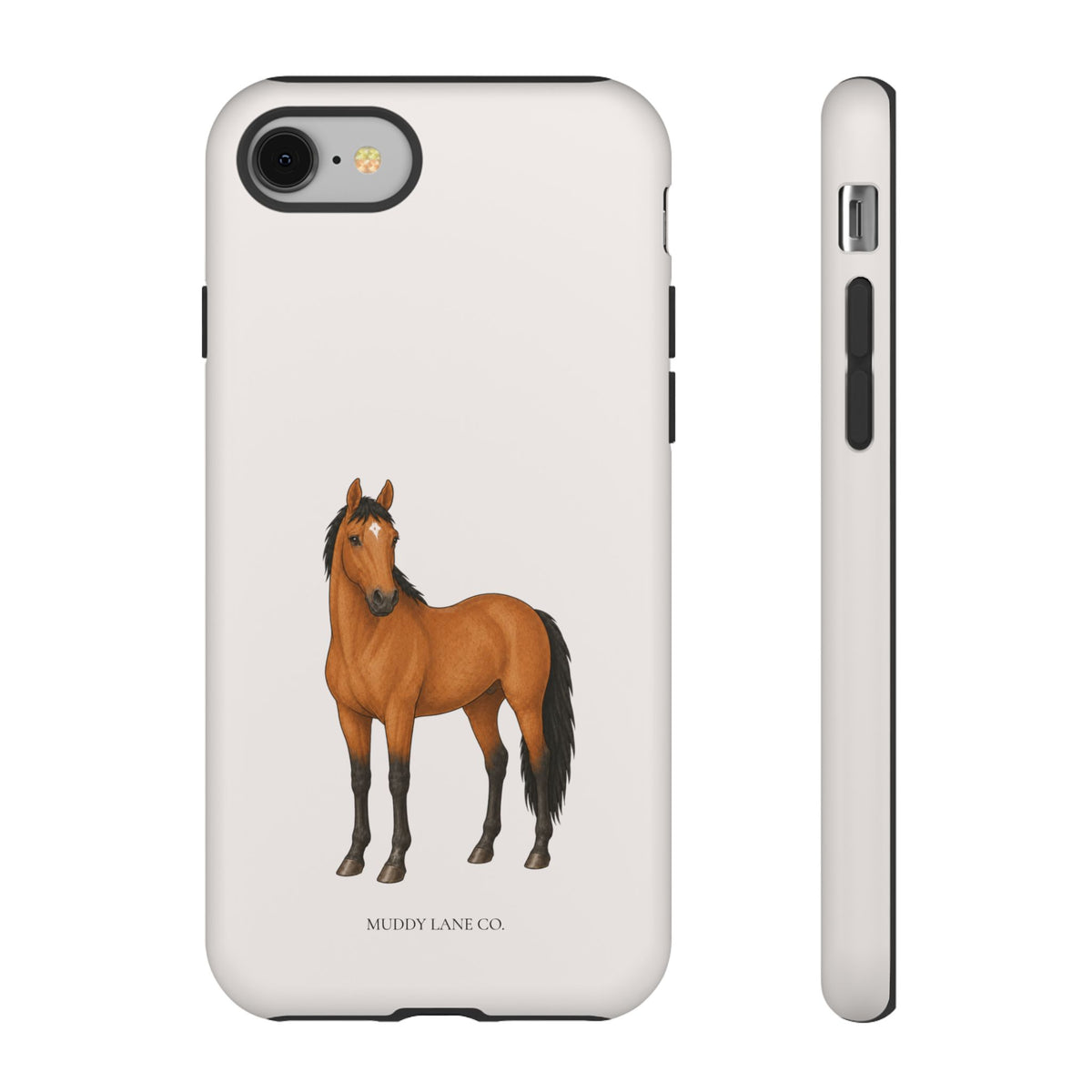 Chestnut Horse phone case in Warm Cream by Muddy Lane Co, photo 2
