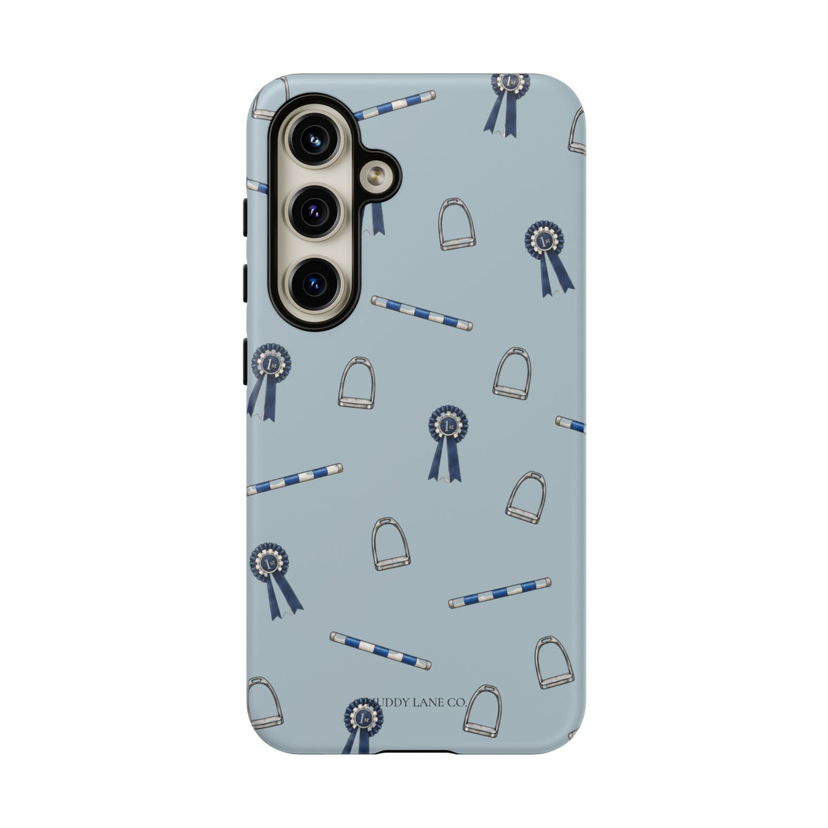 Show Day Pattern Tough Phone Case in Dusty Blue Matte