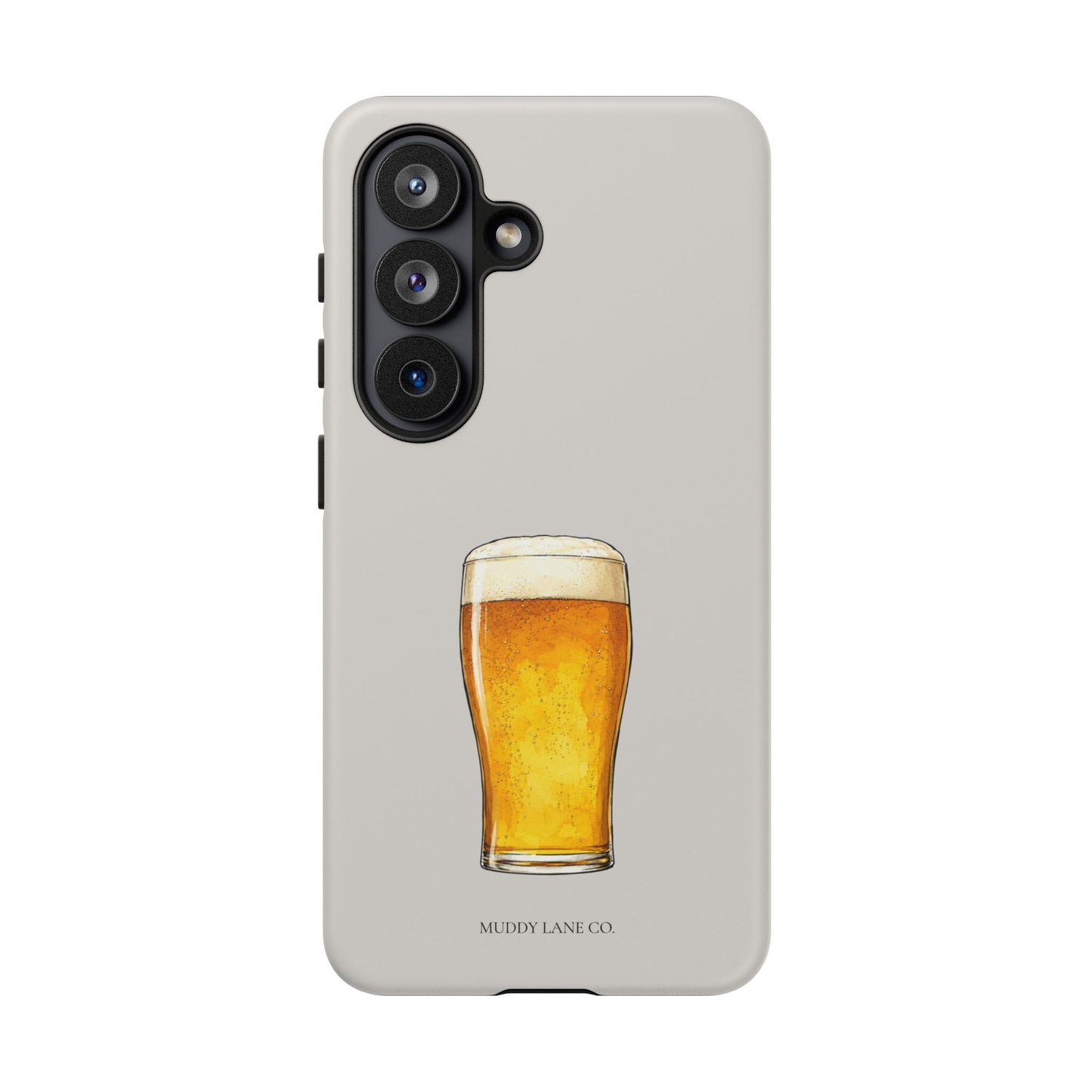 Pub Pint Tough Phone Case in Soft Grey Matte
