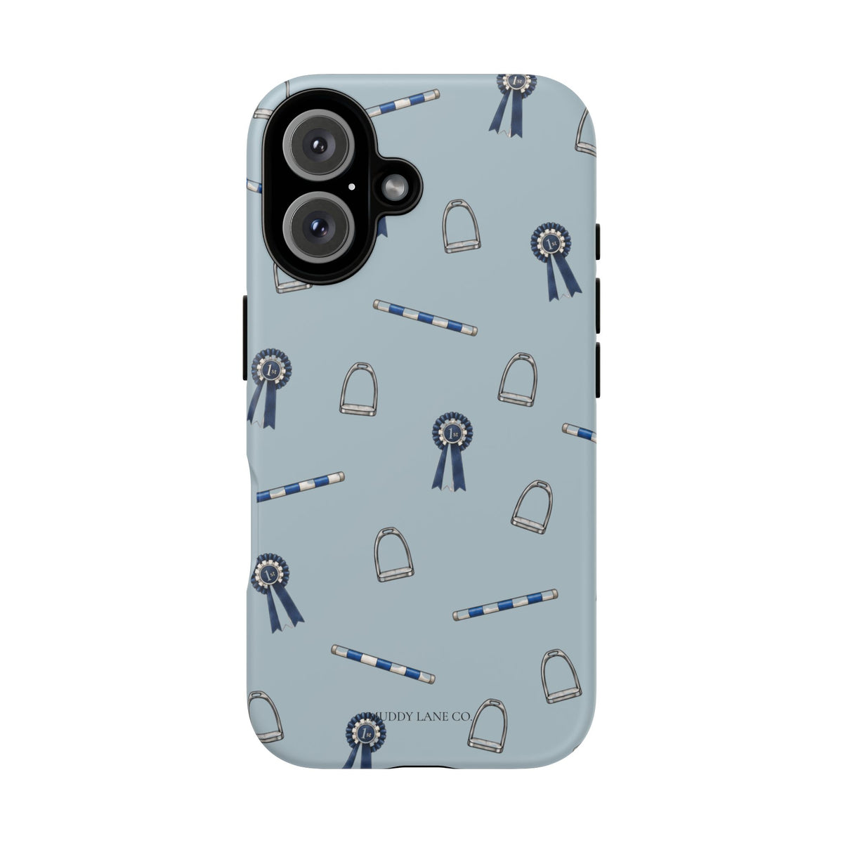 Show Day Pattern Tough Phone Case in Dusty Blue Matte