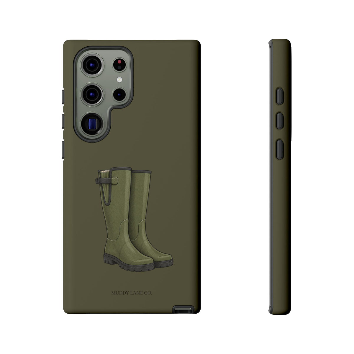 Wellies Tough Phone Case in Muddy Green Matte