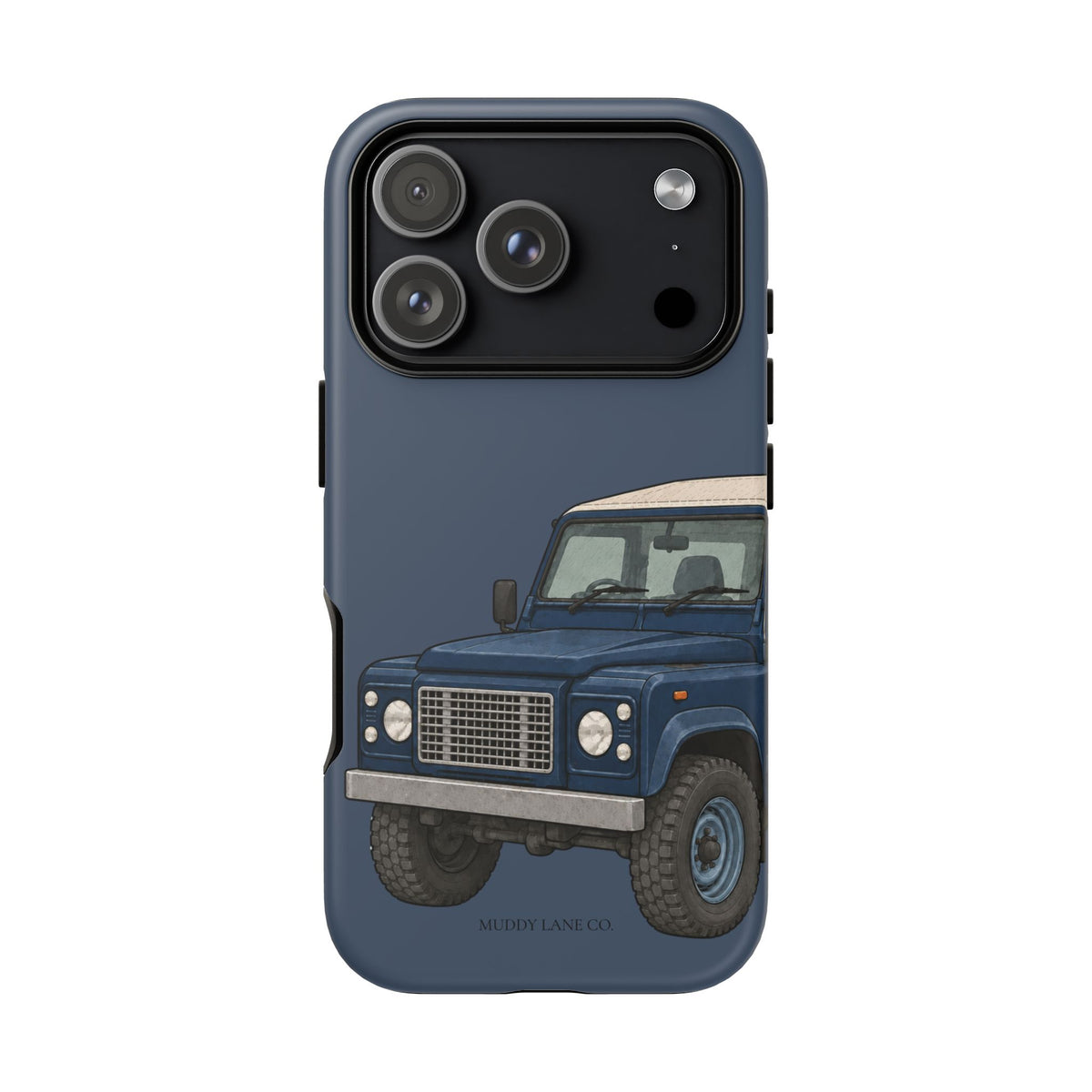 Blue Classic 4x4 Close-Up Tough Phone Case in Deep Navy Matte