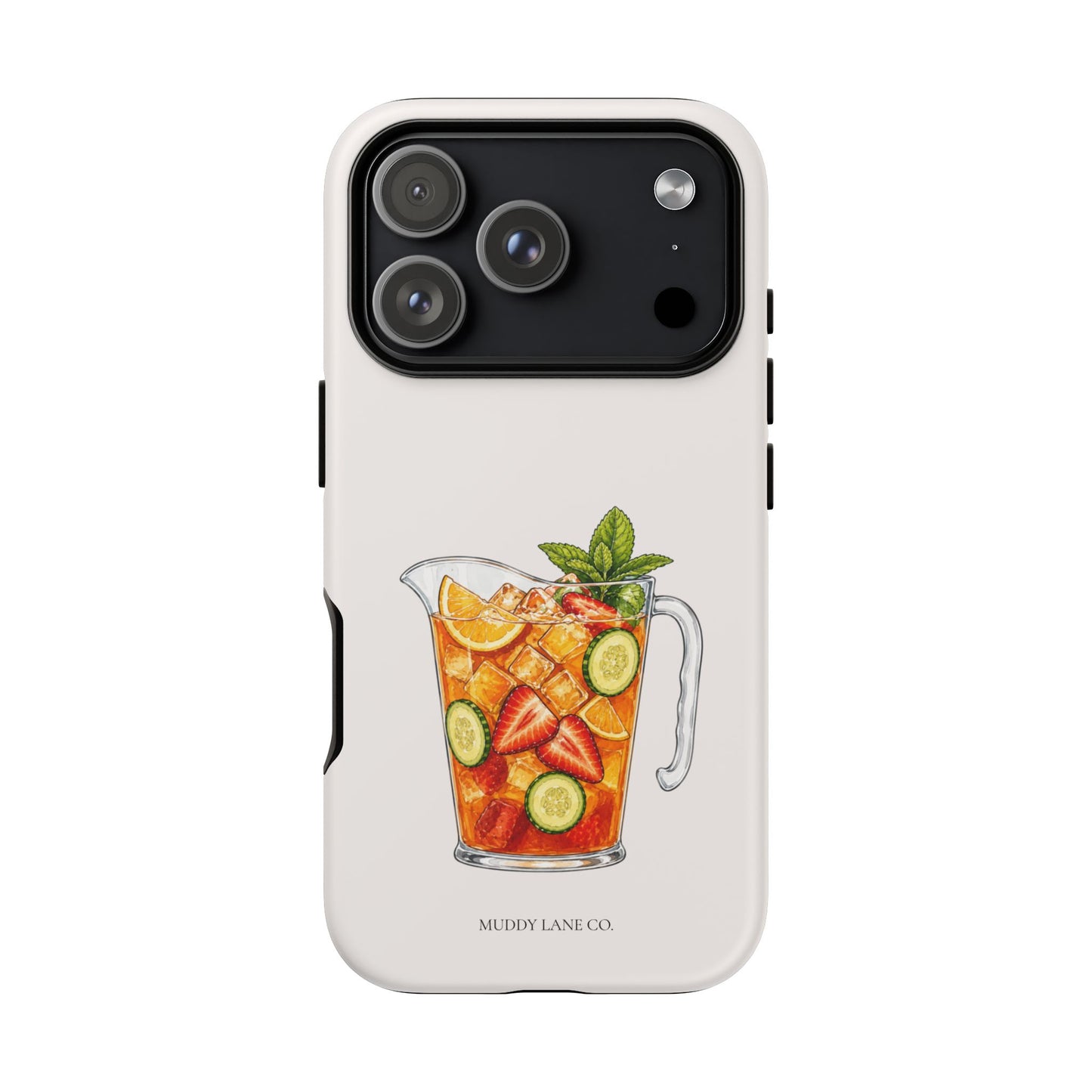 Summer Drink Jug Tough Phone Case in Warm Cream Matte