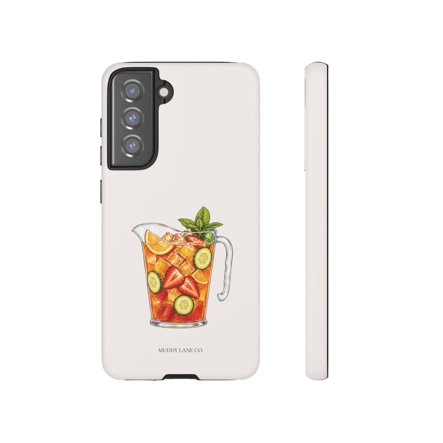 Summer Drink Jug Tough Phone Case in Warm Cream Matte