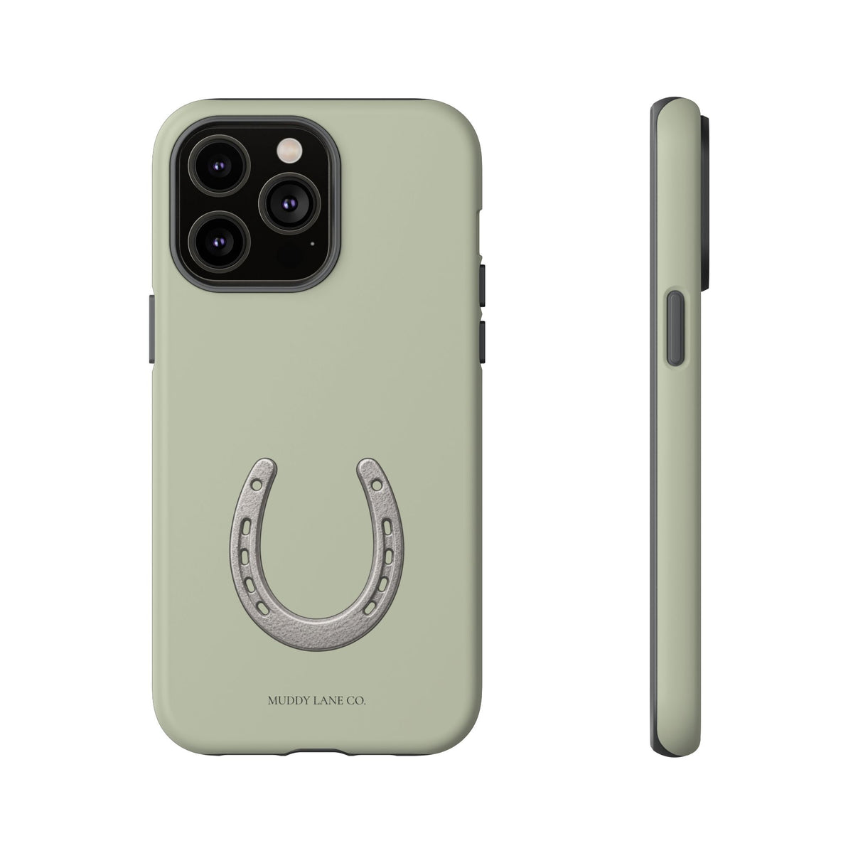 Horseshoe Tough Phone Case in Light Sage Matte