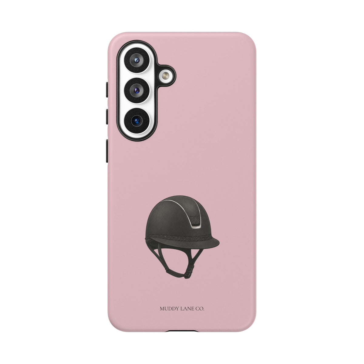 Riding Helmet Tough Phone Case in Soft Rosette Pink Matte