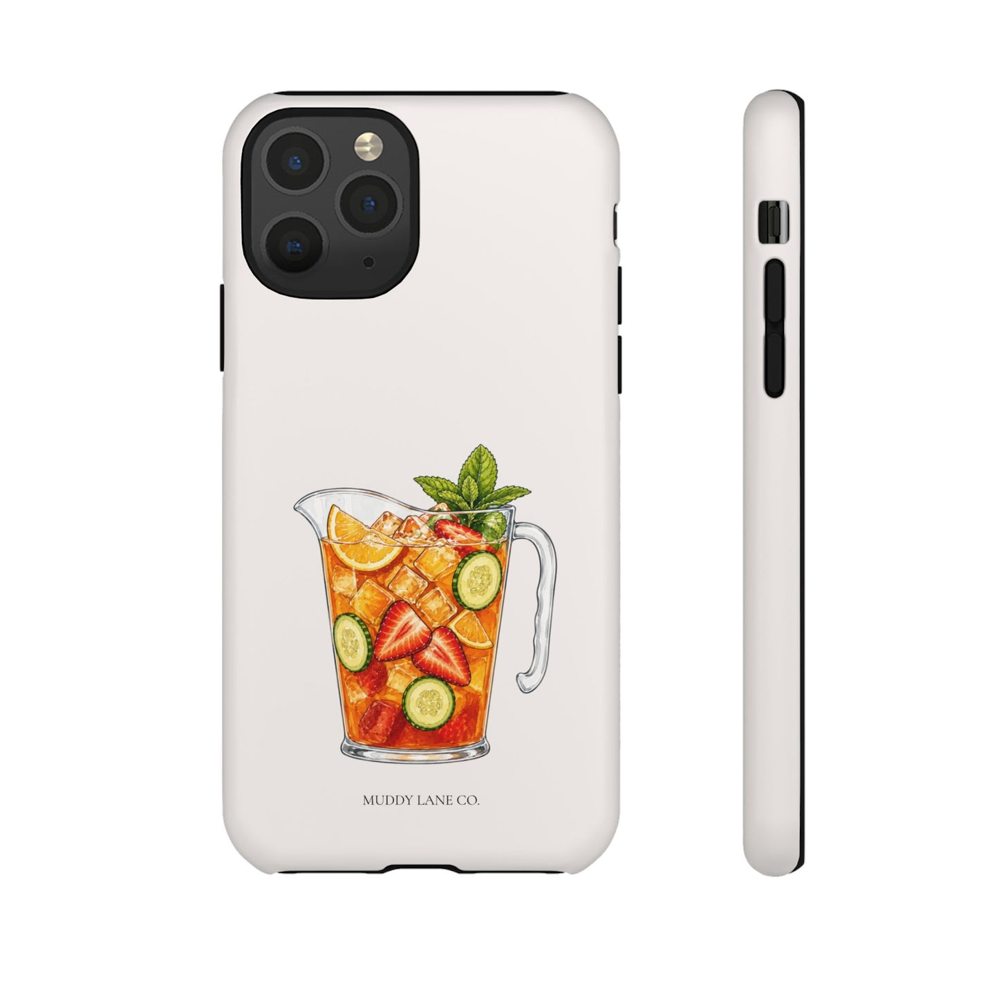 Summer Drink Jug Tough Phone Case in Warm Cream Matte