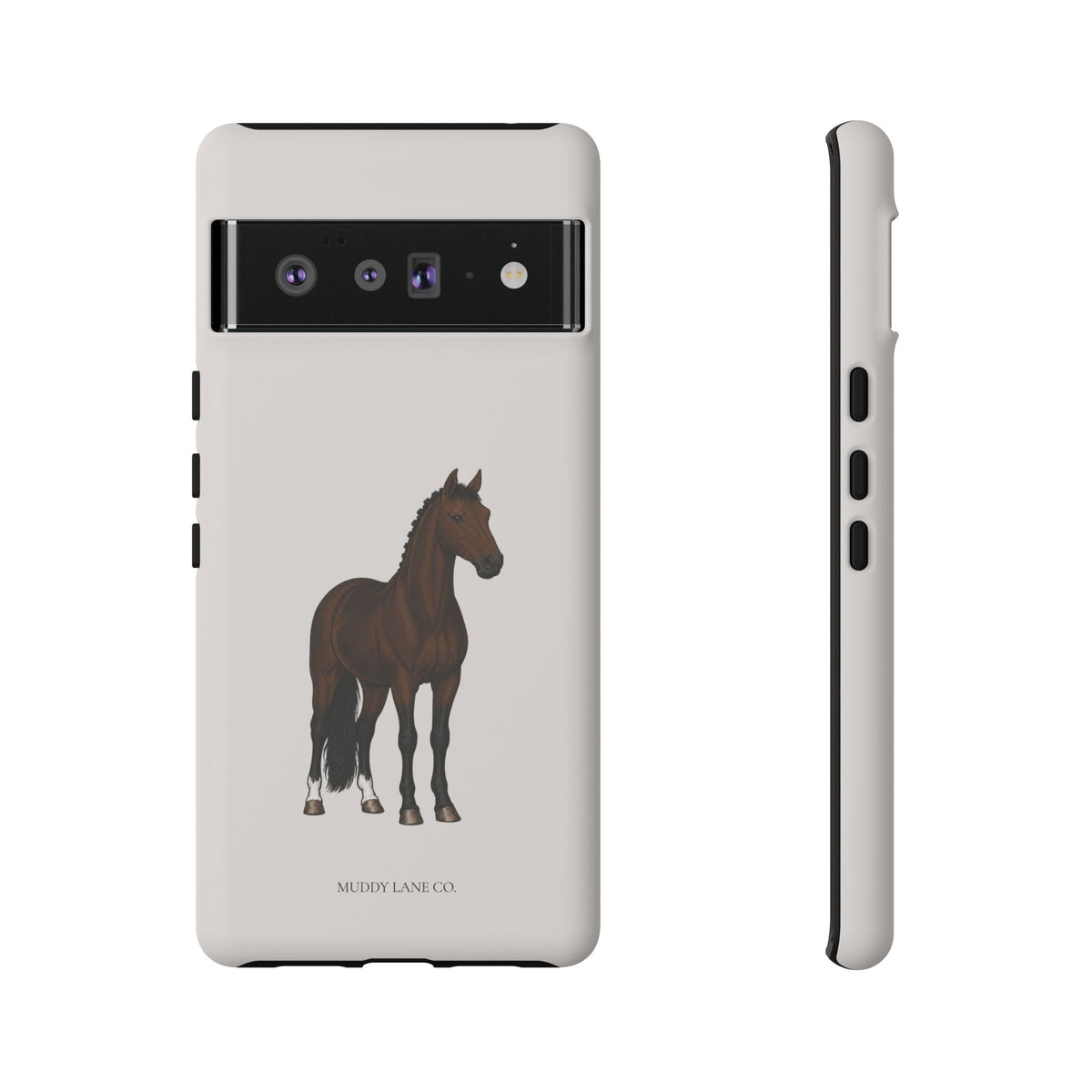 Bay Horse Tough Phone Case in Warm Cream Matte