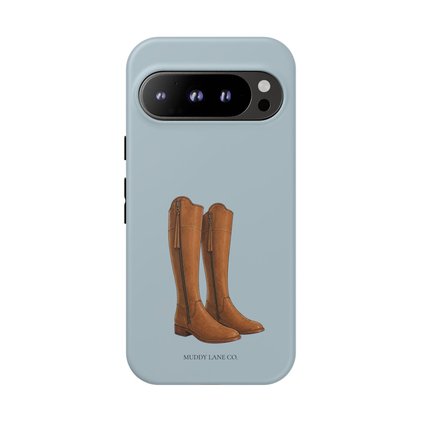 Riding Boots Tough Phone Case in Dusty Blue Matte
