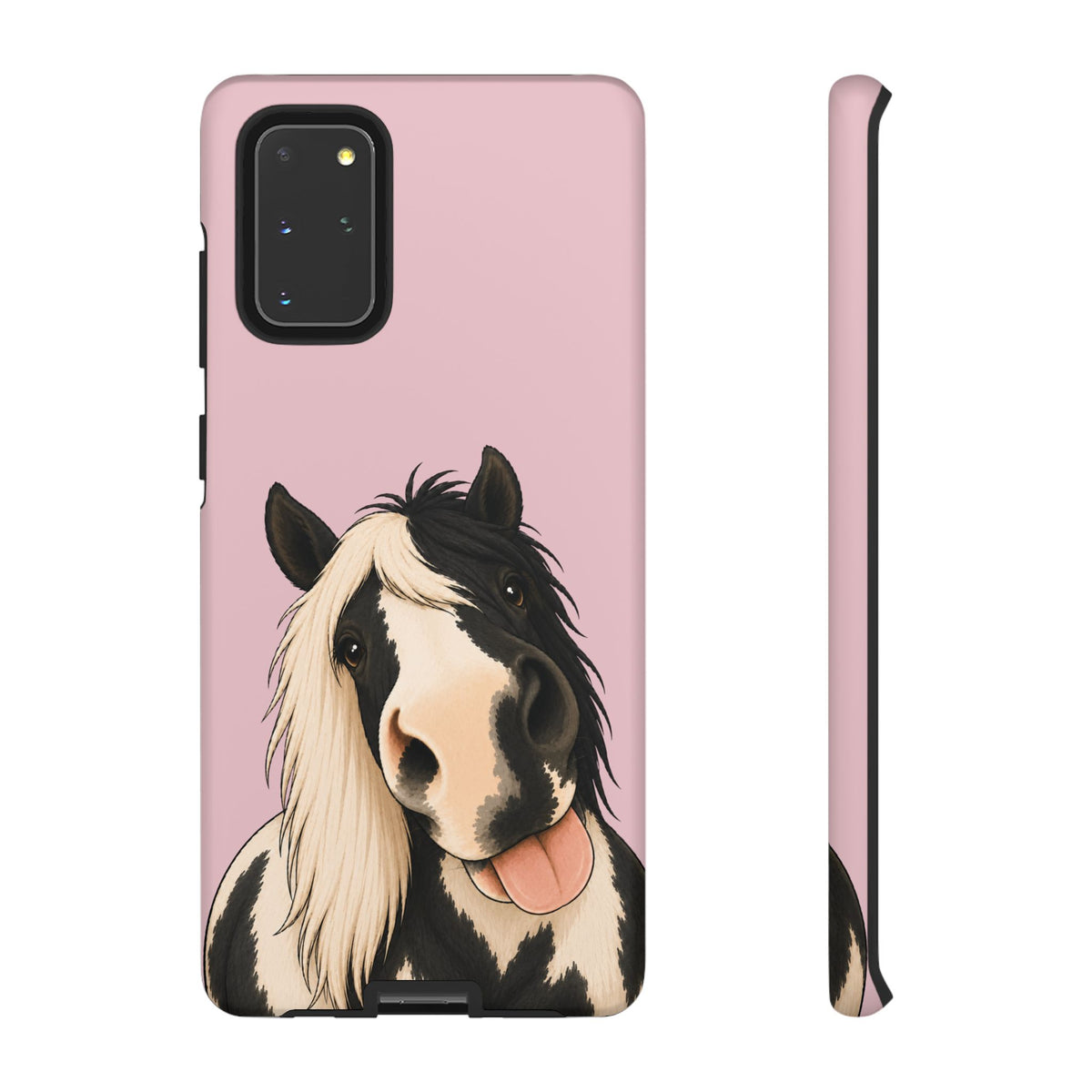 Cheeky Cob Tough Phone Case in Soft Rosette Pink Matte