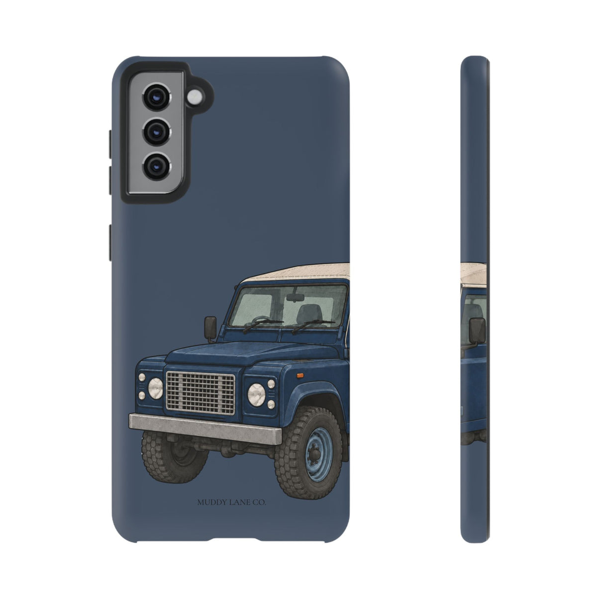 Blue Classic 4x4 Close-Up Tough Phone Case in Deep Navy Matte