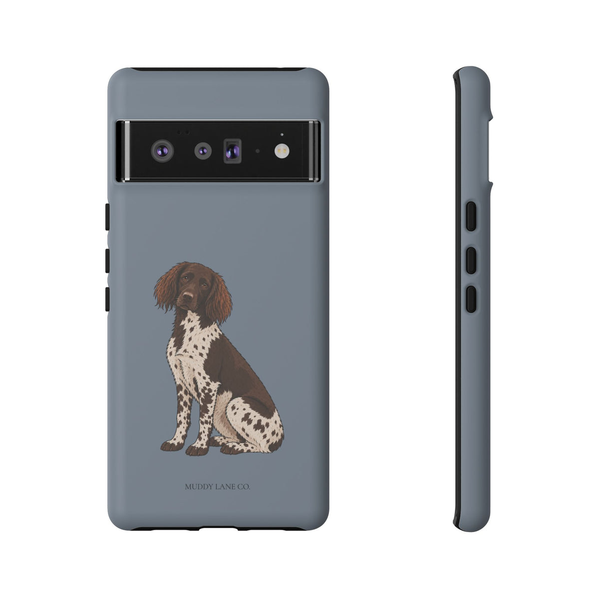 Spaniel Tough Phone Case in Smoke Blue Matte