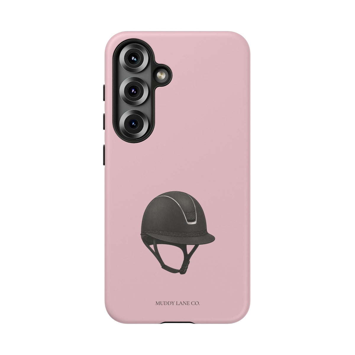 Riding Helmet Tough Phone Case in Soft Rosette Pink Matte