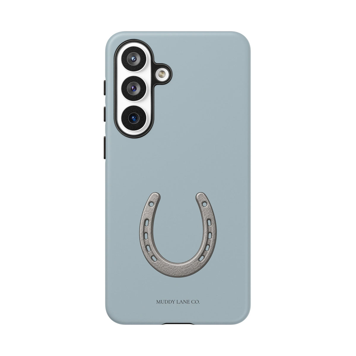 Horseshoe Tough Phone Case in Dusty Blue Matte