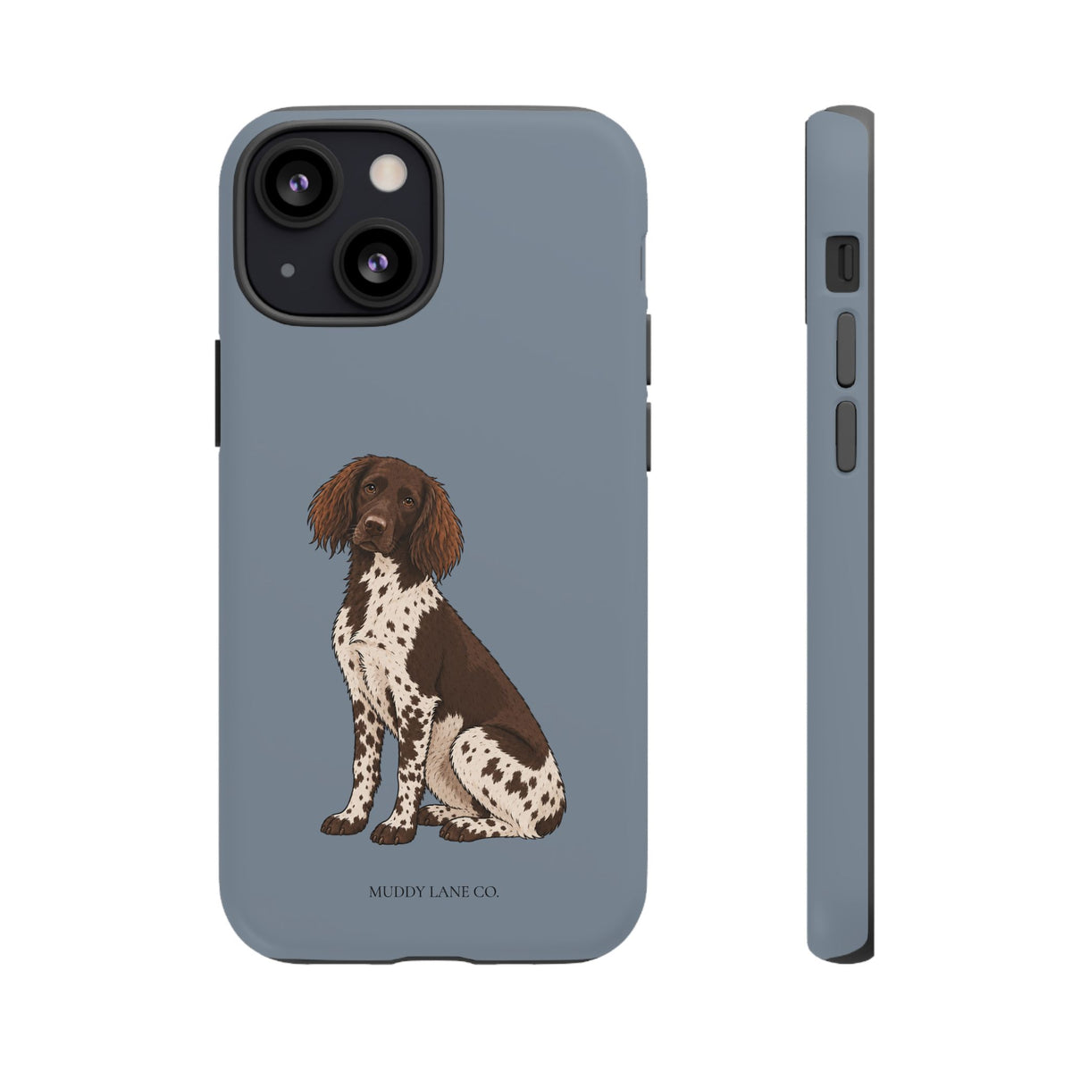 Spaniel Tough Phone Case in Smoke Blue Matte