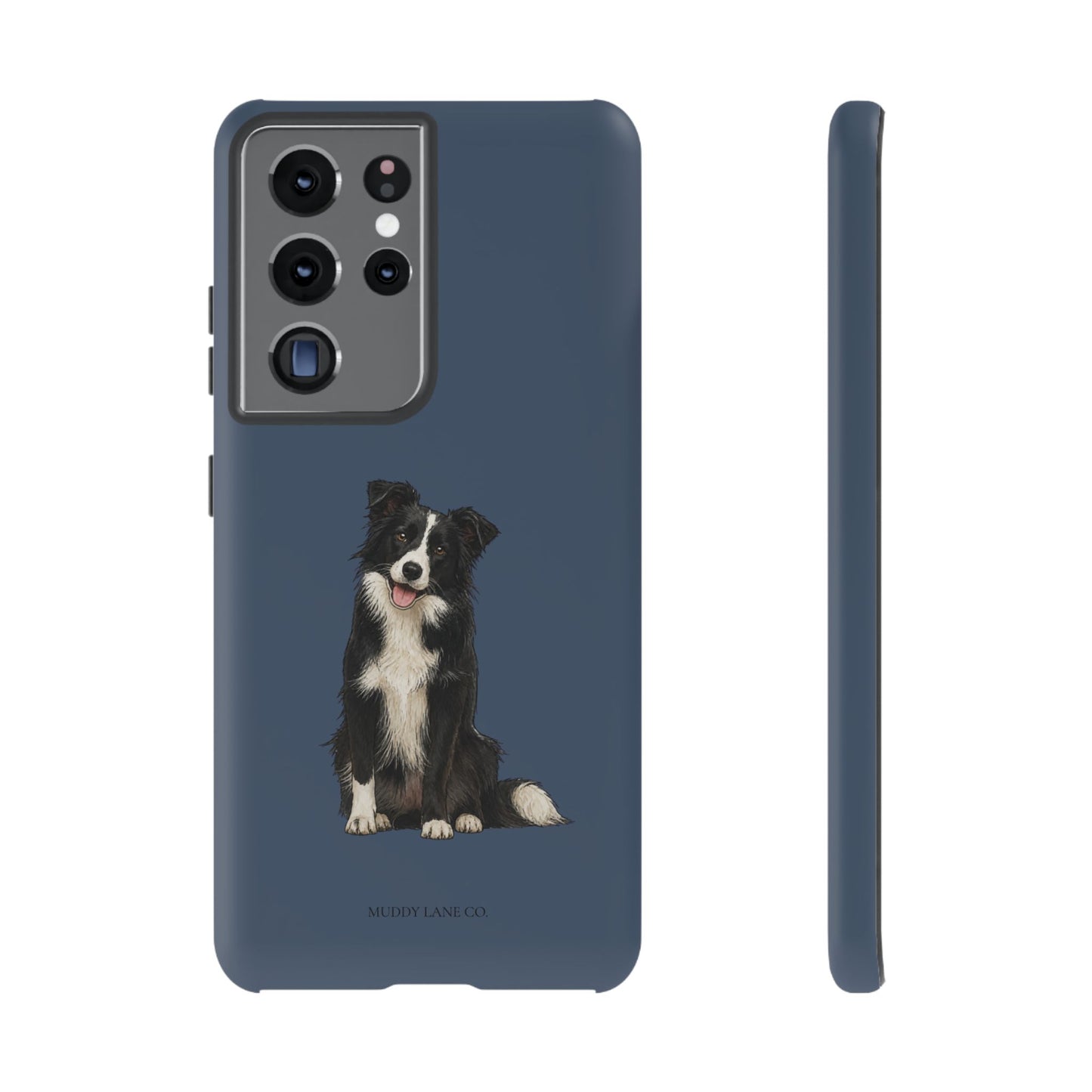 Border Collie Tough Phone Case in Deep Navy Matte