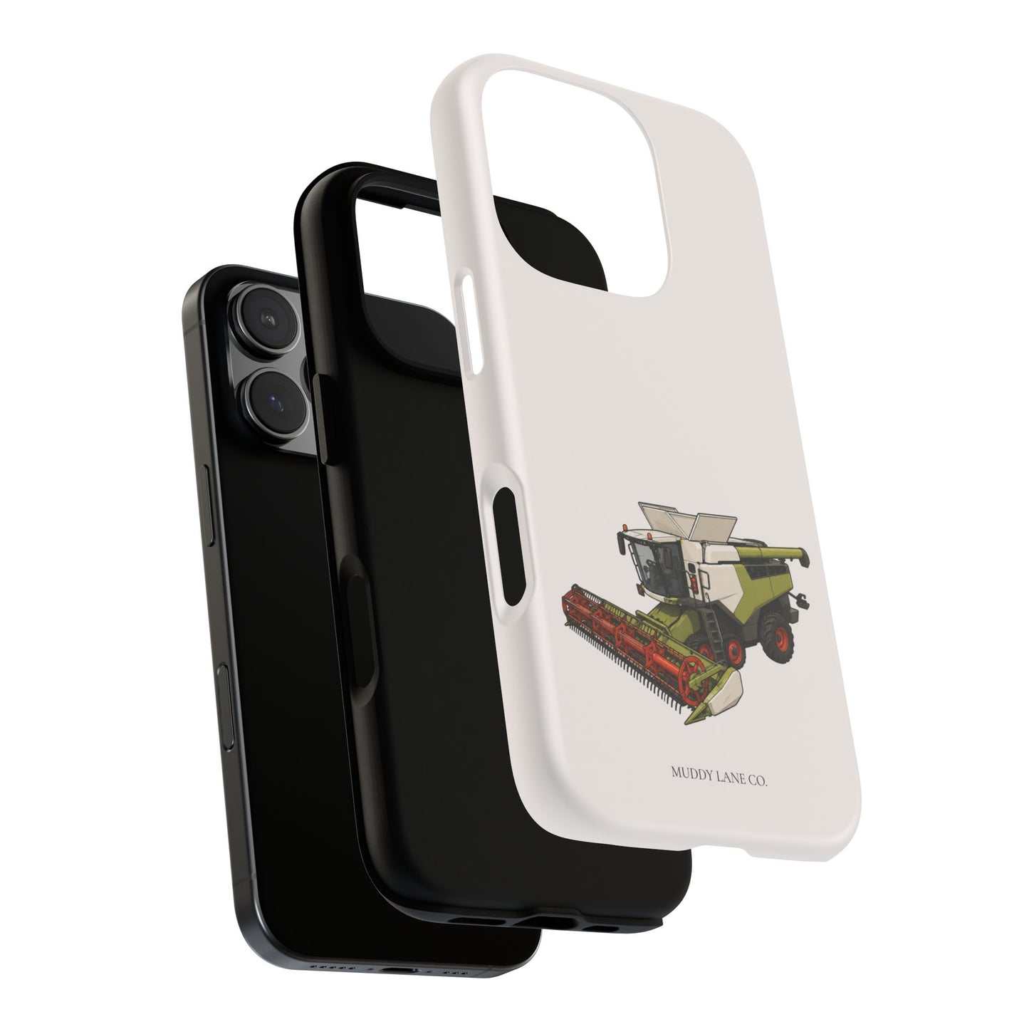 Combine Harvester Tough Phone Case in Warm Cream Matte