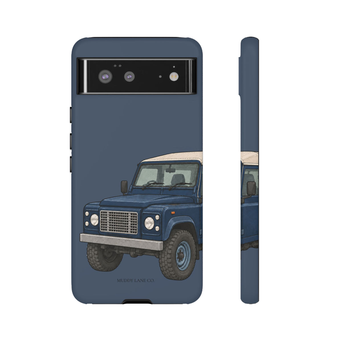 Blue Classic 4x4 Close-Up Tough Phone Case in Deep Navy Matte