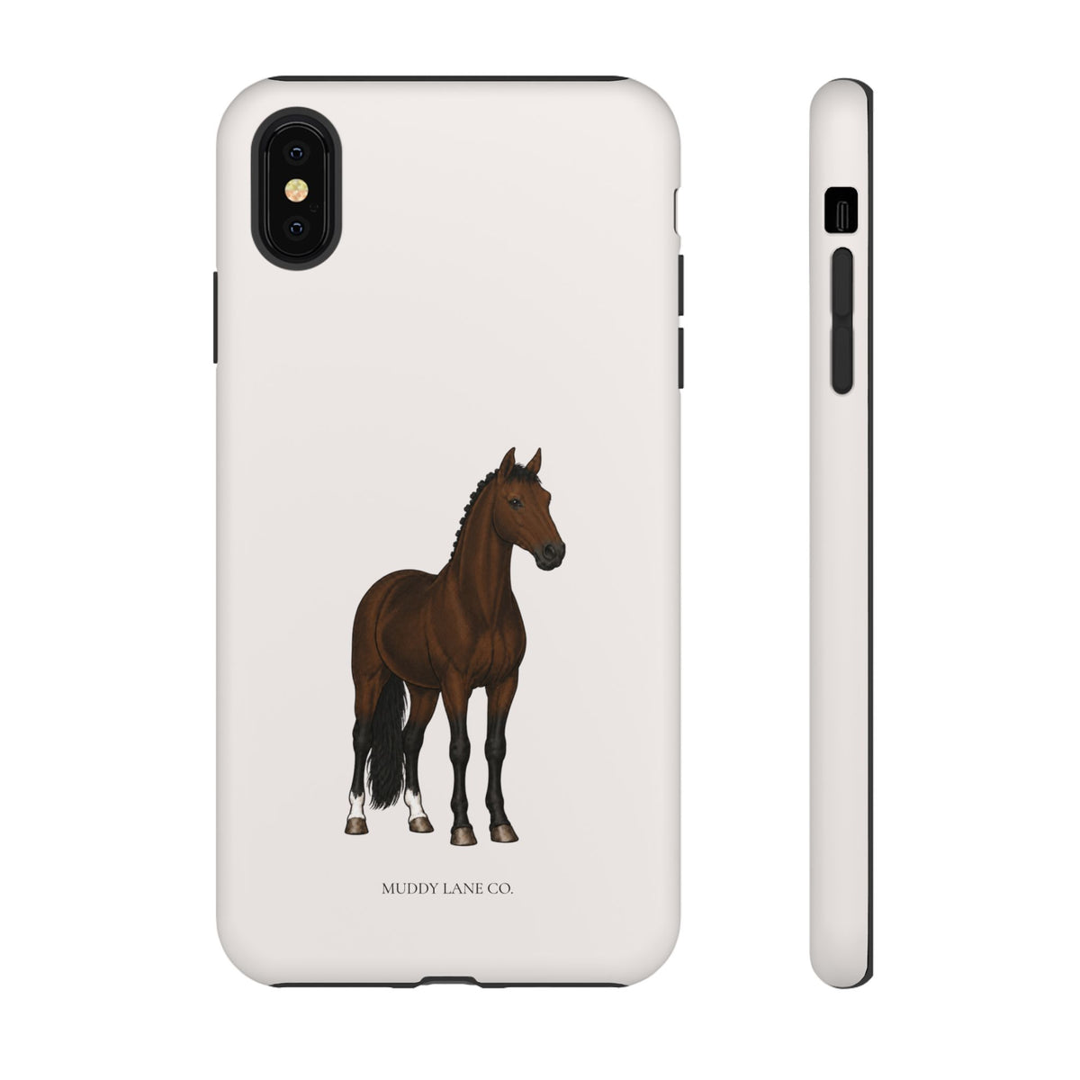 Bay Horse Tough Phone Case in Warm Cream Matte