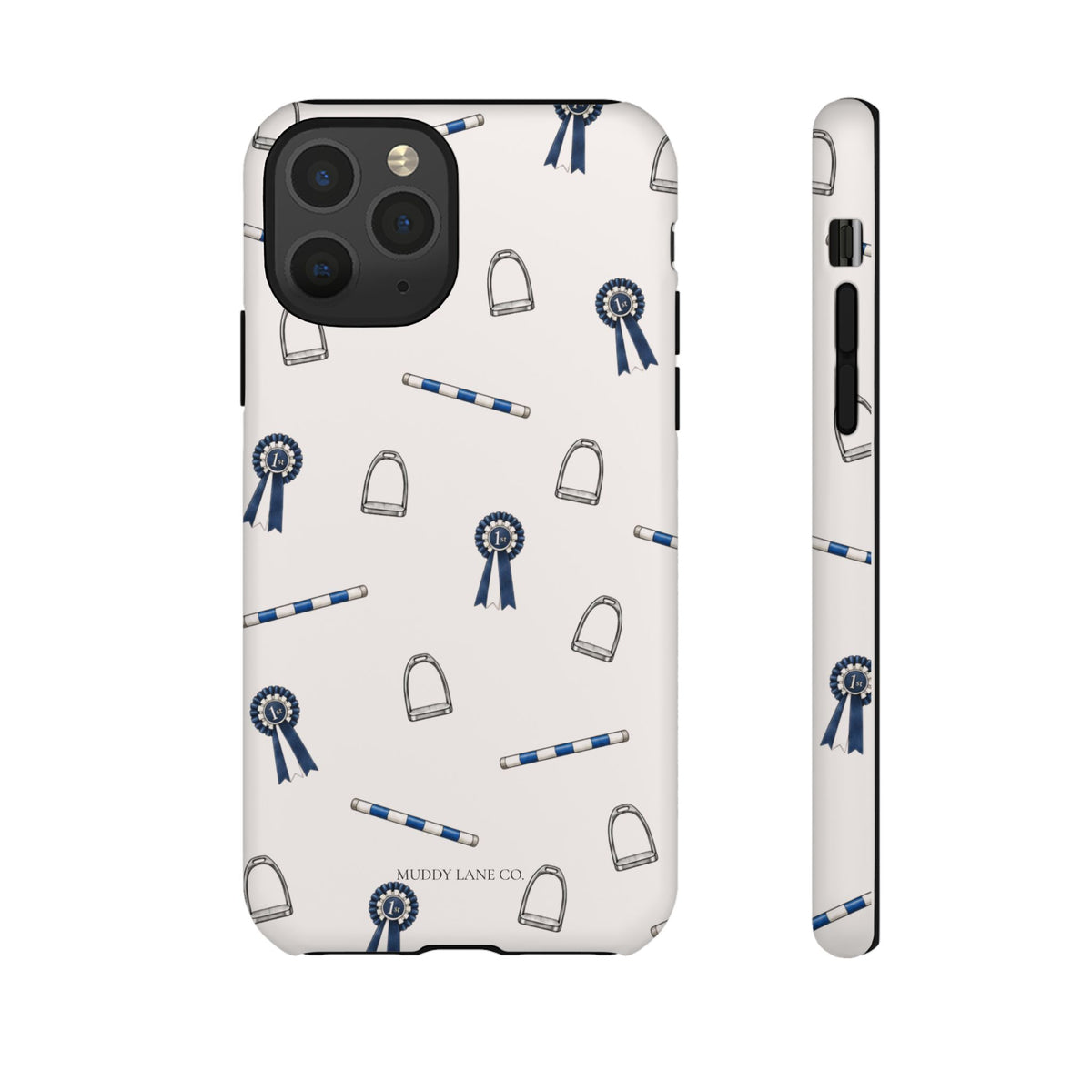 Show Day Pattern Tough Phone Case in Warm Cream Matte