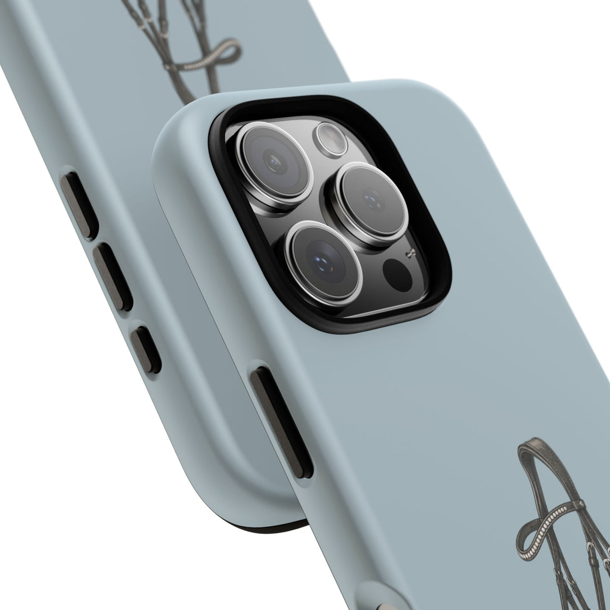 Bridle Tough Phone Case in Dusty Blue Matte
