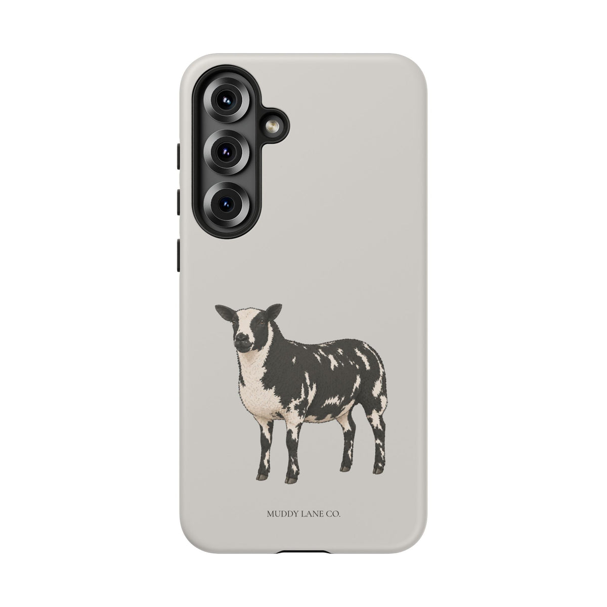 Dutch Spotted Sheep Tough Phone Case in Soft Grey Matte