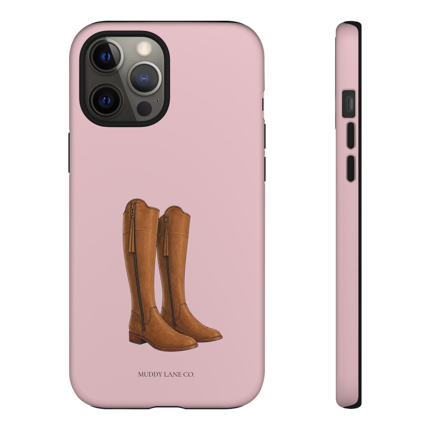 Riding Boots Tough Phone Case in Soft Rosette Pink Matte