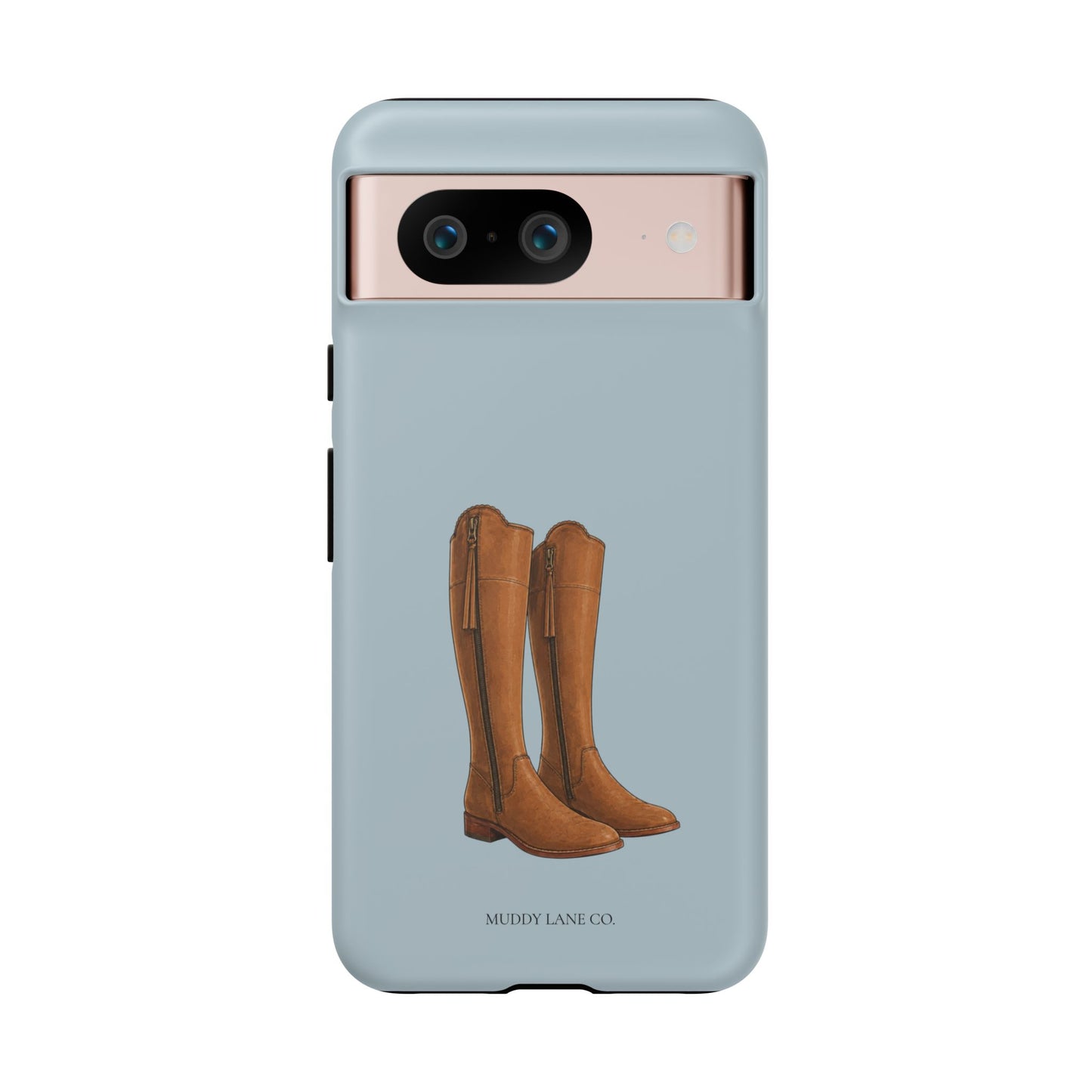 Riding Boots Tough Phone Case in Dusty Blue Matte