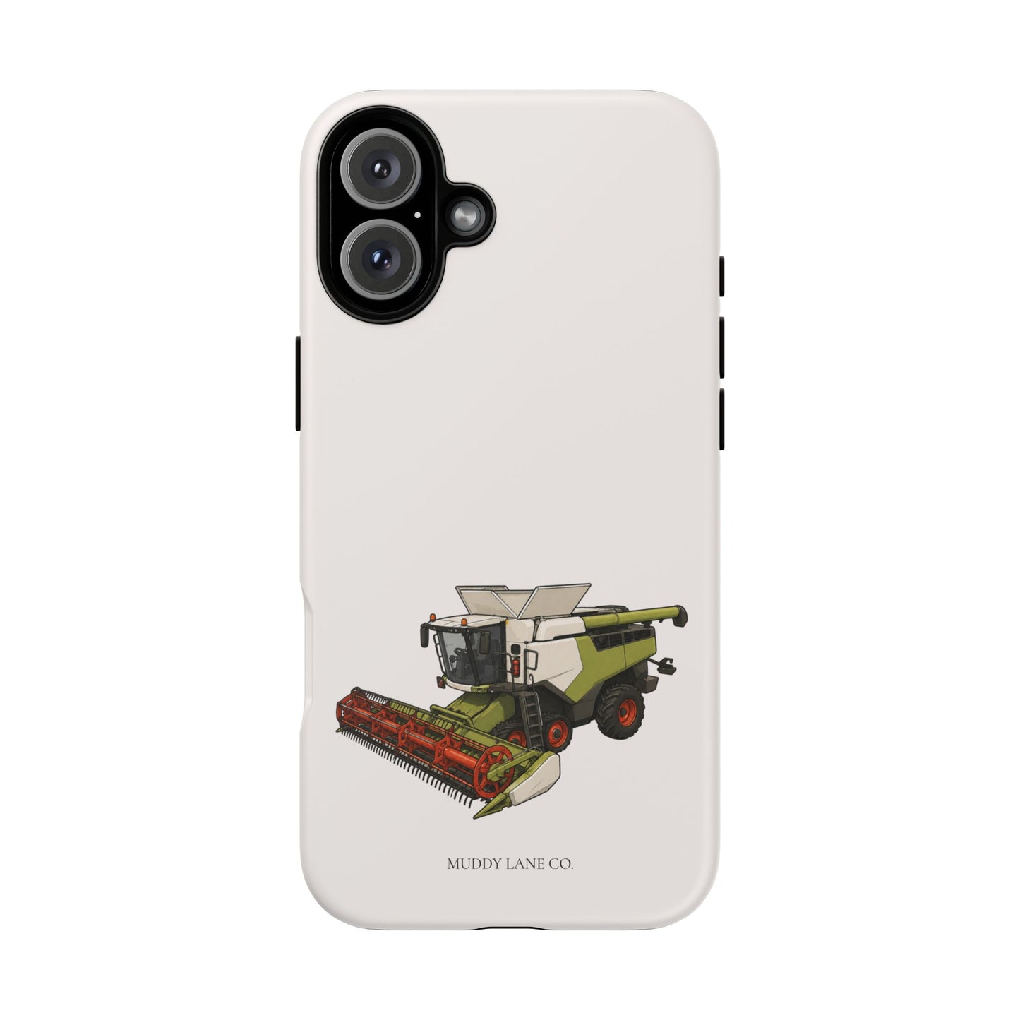 Combine Harvester Tough Phone Case in Warm Cream Matte