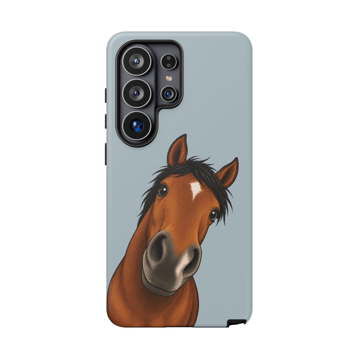 Boop Horse Tough Phone Case in Dusty Blue Matte