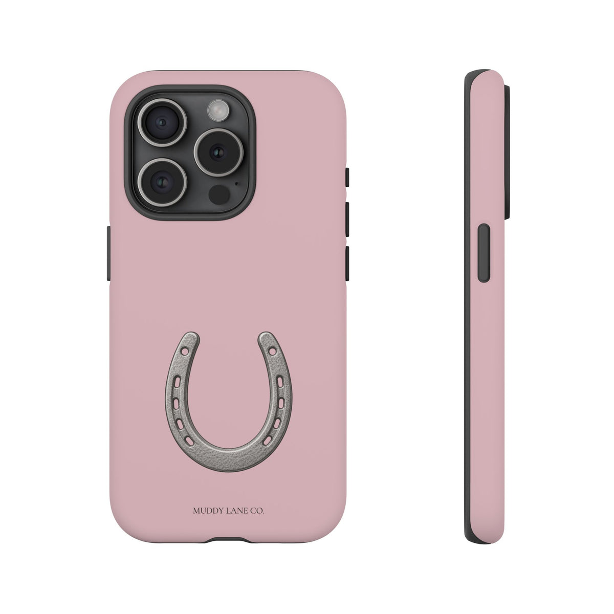 Horseshoe Tough Phone Case in Soft Rosette Pink Matte