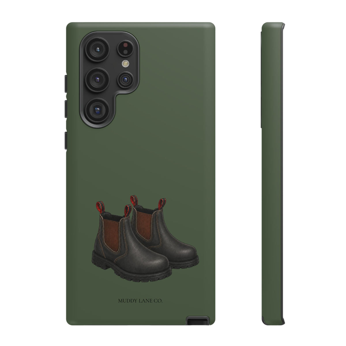 Yard Boots Tough Phone Case in Forest Green Matte