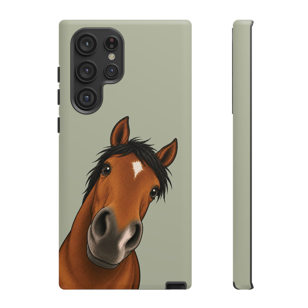 Boop Horse Tough Phone Case in Light Sage Matte