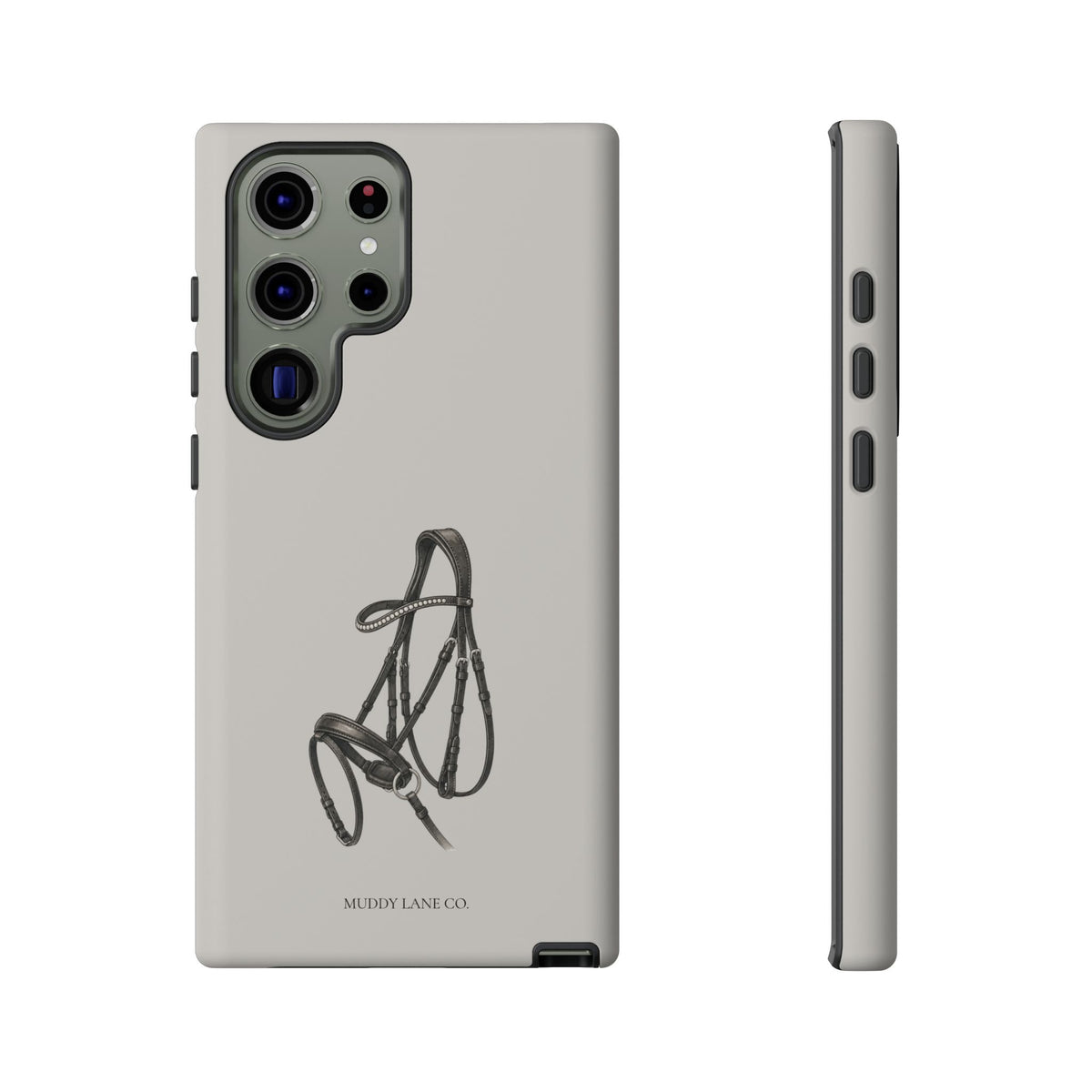 Bridle Tough Phone Case in Soft Grey Matte