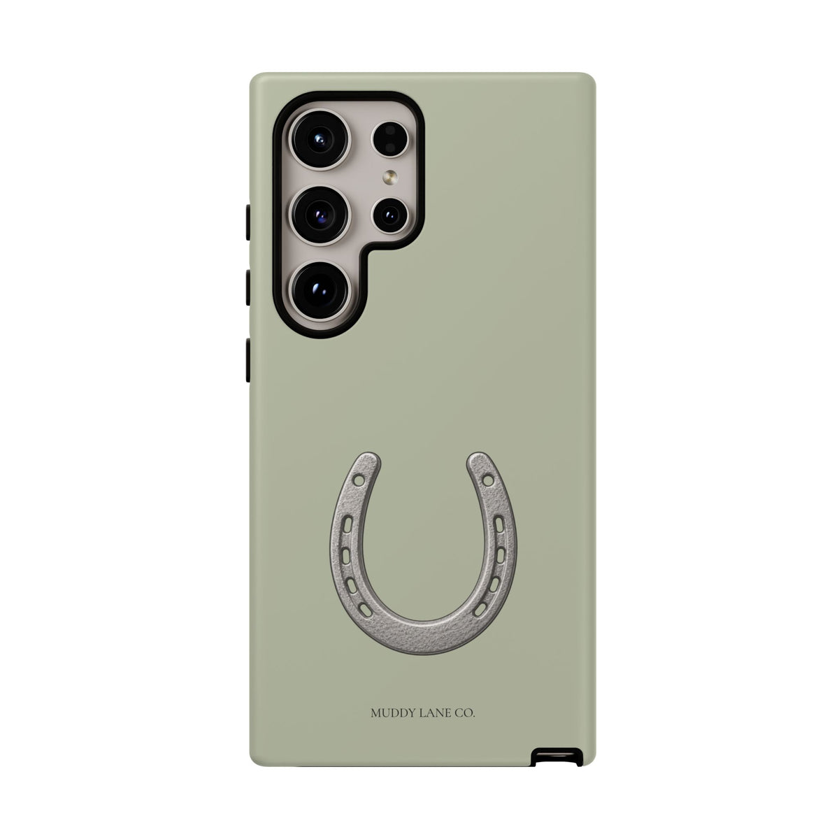 Horseshoe Tough Phone Case in Light Sage Matte
