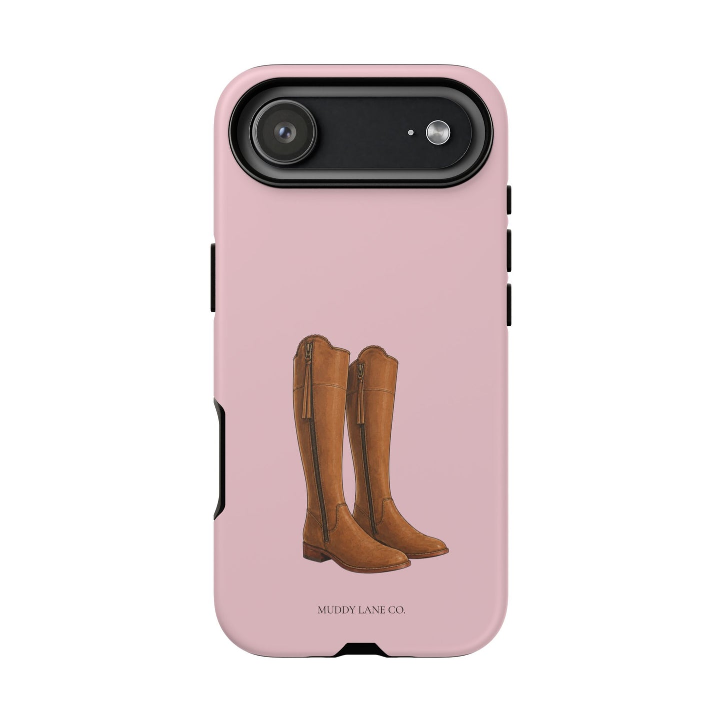 Riding Boots Tough Phone Case in Soft Rosette Pink Matte