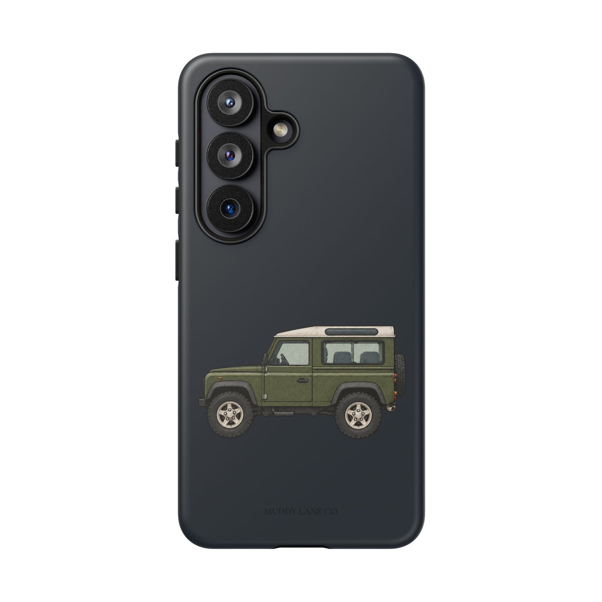 Green Classic 4x4 Tough Phone Case in Charcoal Navy Matte