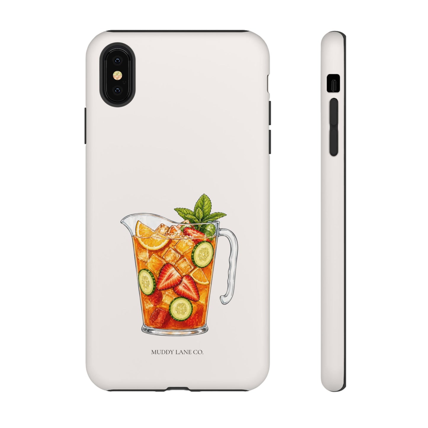 Summer Drink Jug Tough Phone Case in Warm Cream Matte