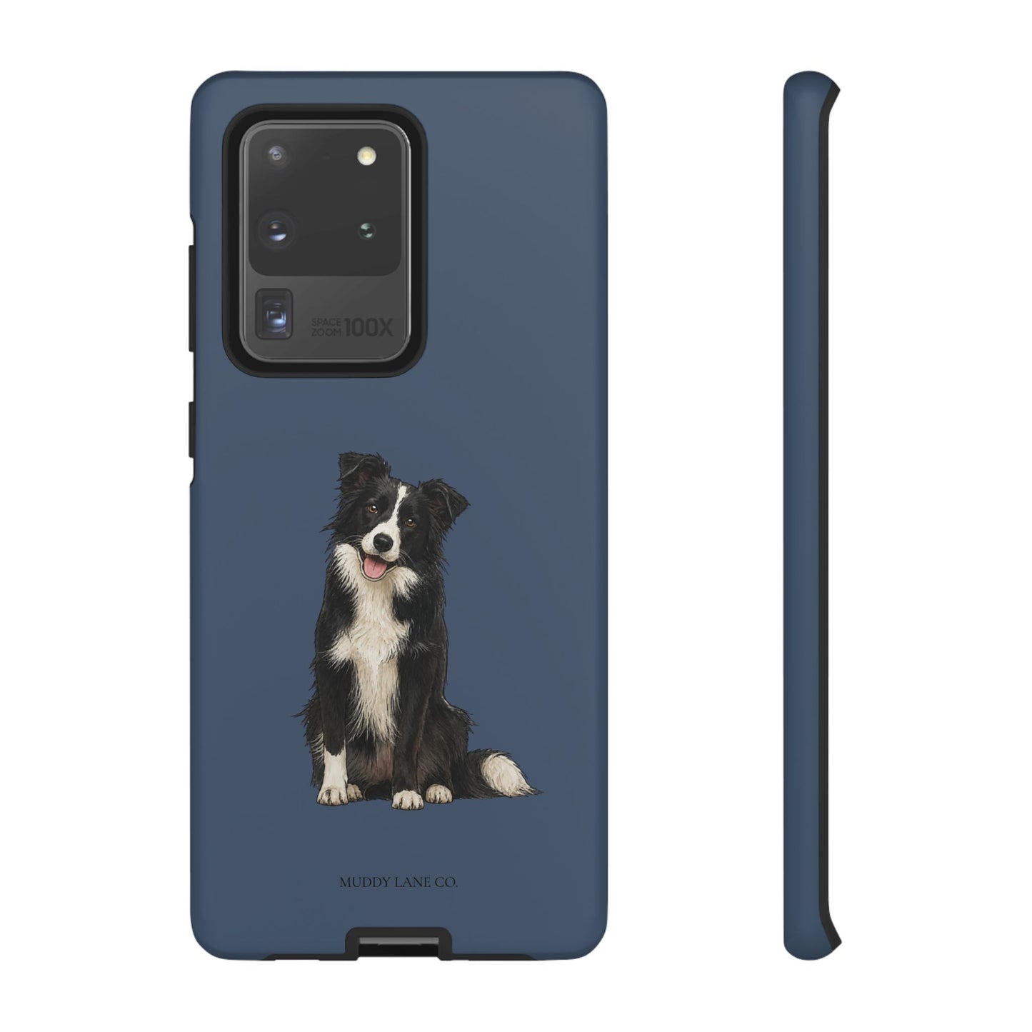 Border Collie Tough Phone Case in Deep Navy Matte