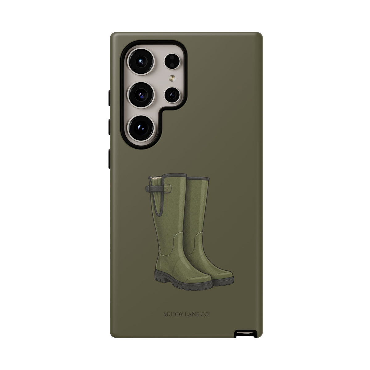 Wellies Tough Phone Case in Muddy Green Matte