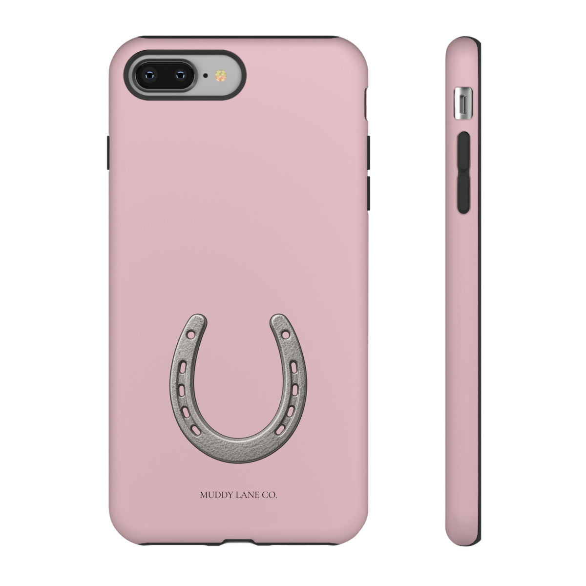 Horseshoe phone case in Soft Rosette Pink by Muddy Lane Co, photo 3