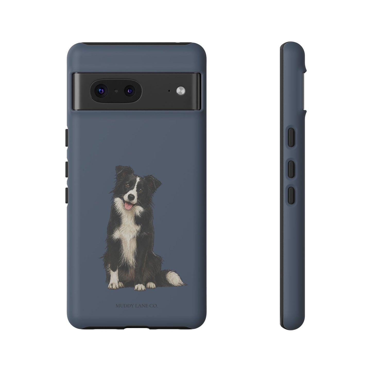 Border Collie Tough Phone Case in Deep Navy Matte