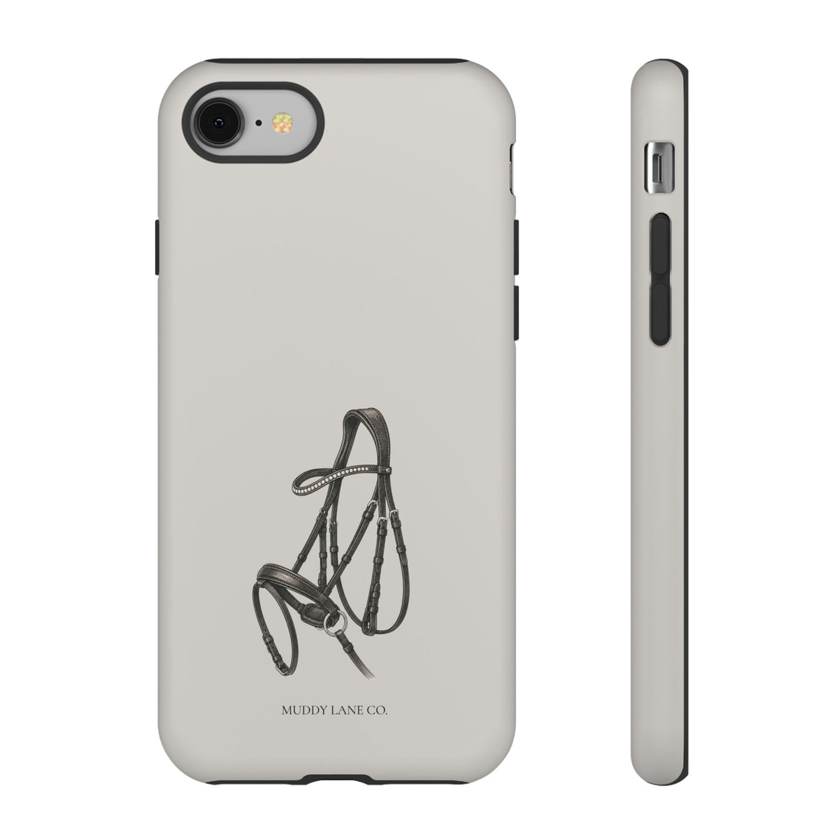 Horse Bridle phone case in Soft Grey by Muddy Lane Co, photo 2
