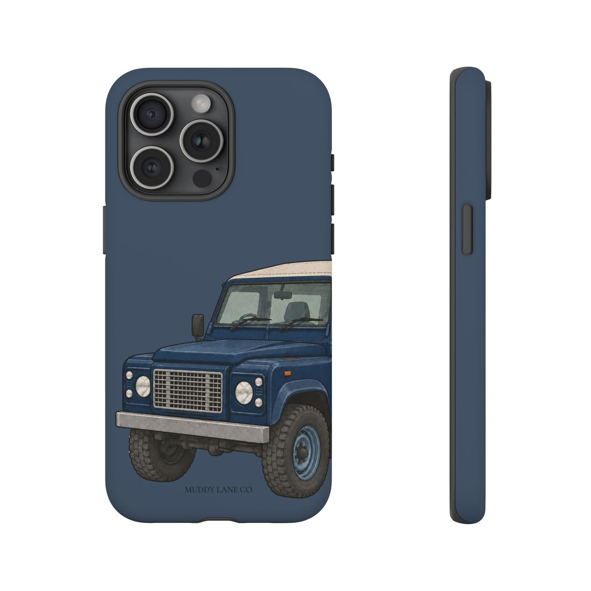 Blue Classic 4x4 Close-Up Tough Phone Case in Deep Navy Matte