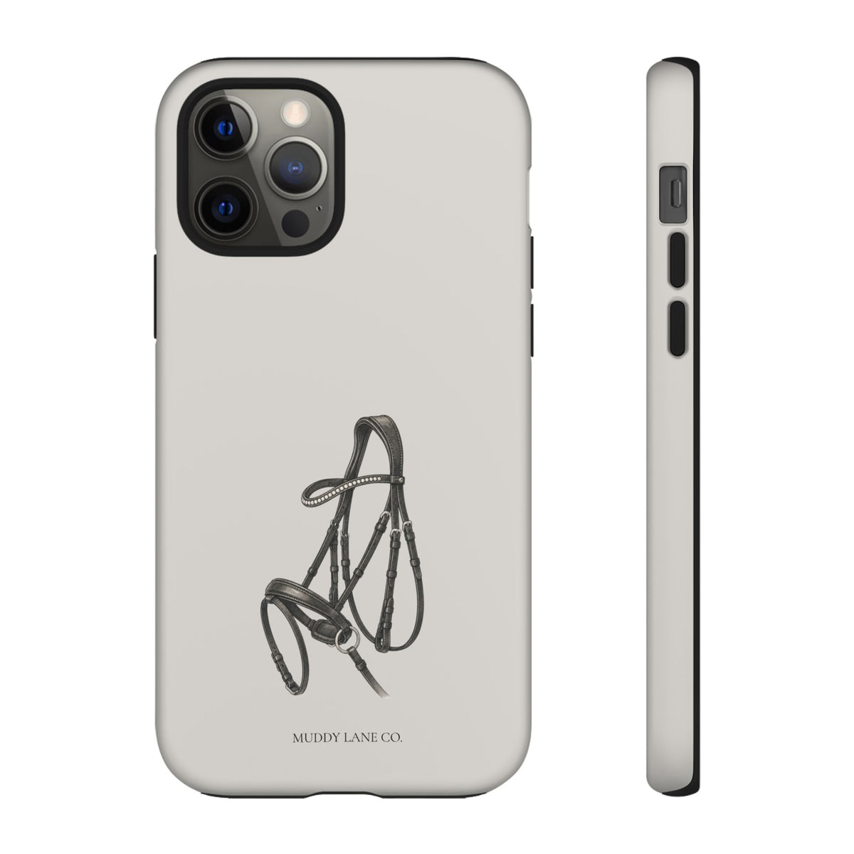 Bridle Tough Phone Case in Soft Grey Matte