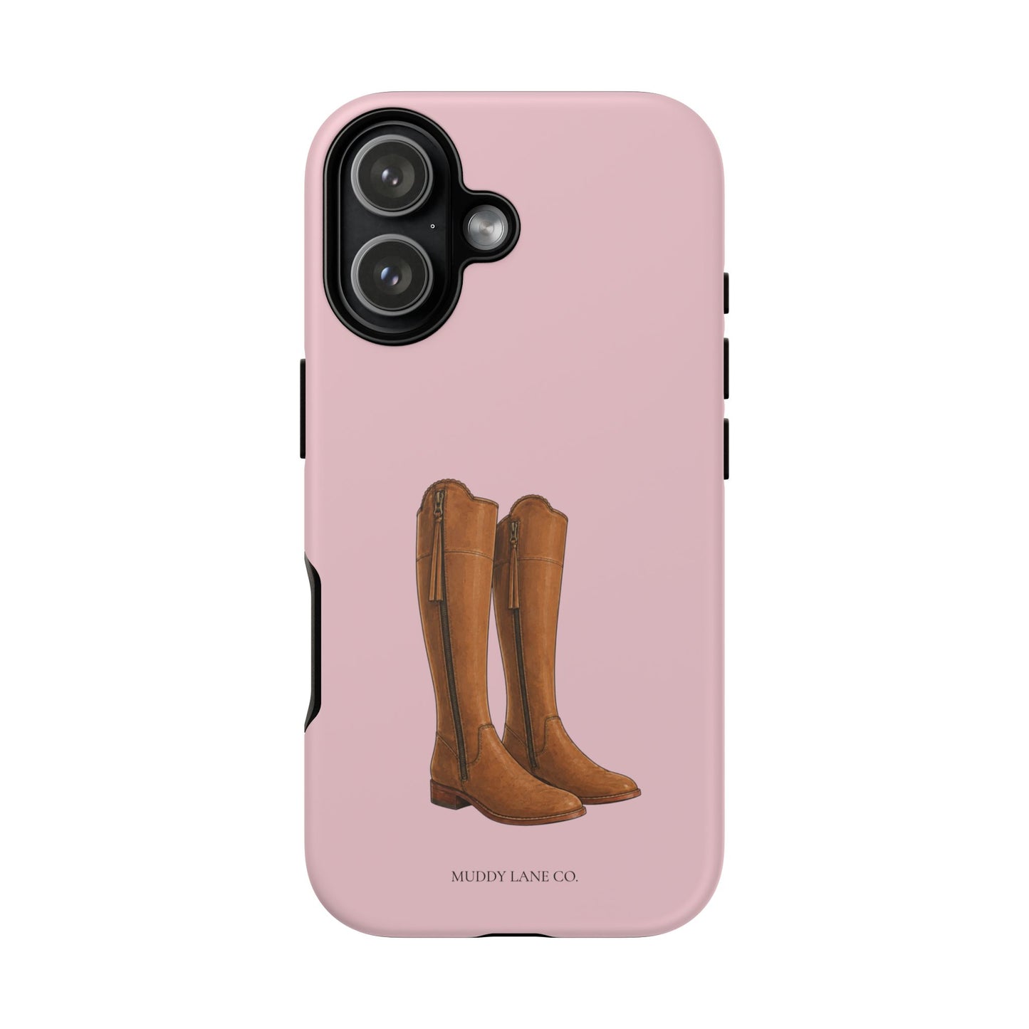 Riding Boots Tough Phone Case in Soft Rosette Pink Matte