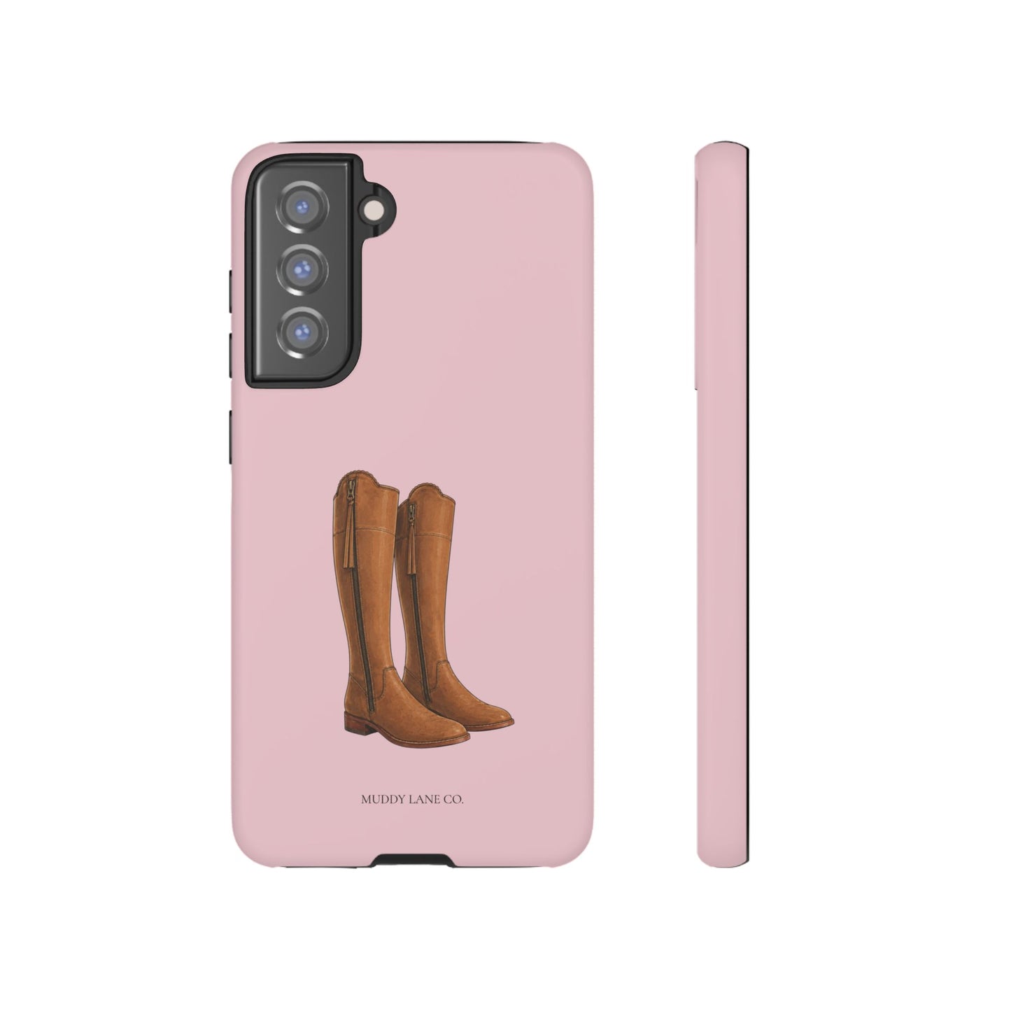 Riding Boots Tough Phone Case in Soft Rosette Pink Matte